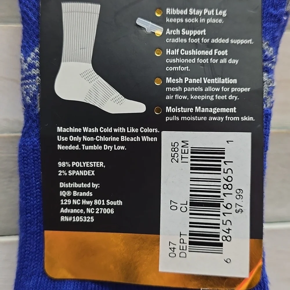 NCAA Memphis Tigers Tailgate Crew Socks 10-13